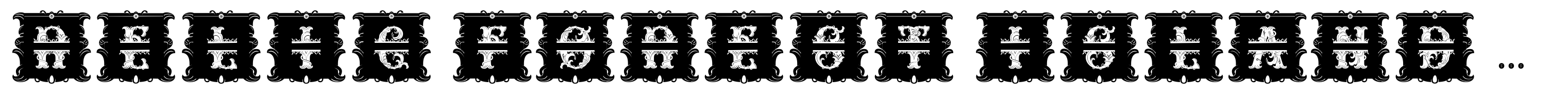 Relic Forest Island 3 Monogram frame black